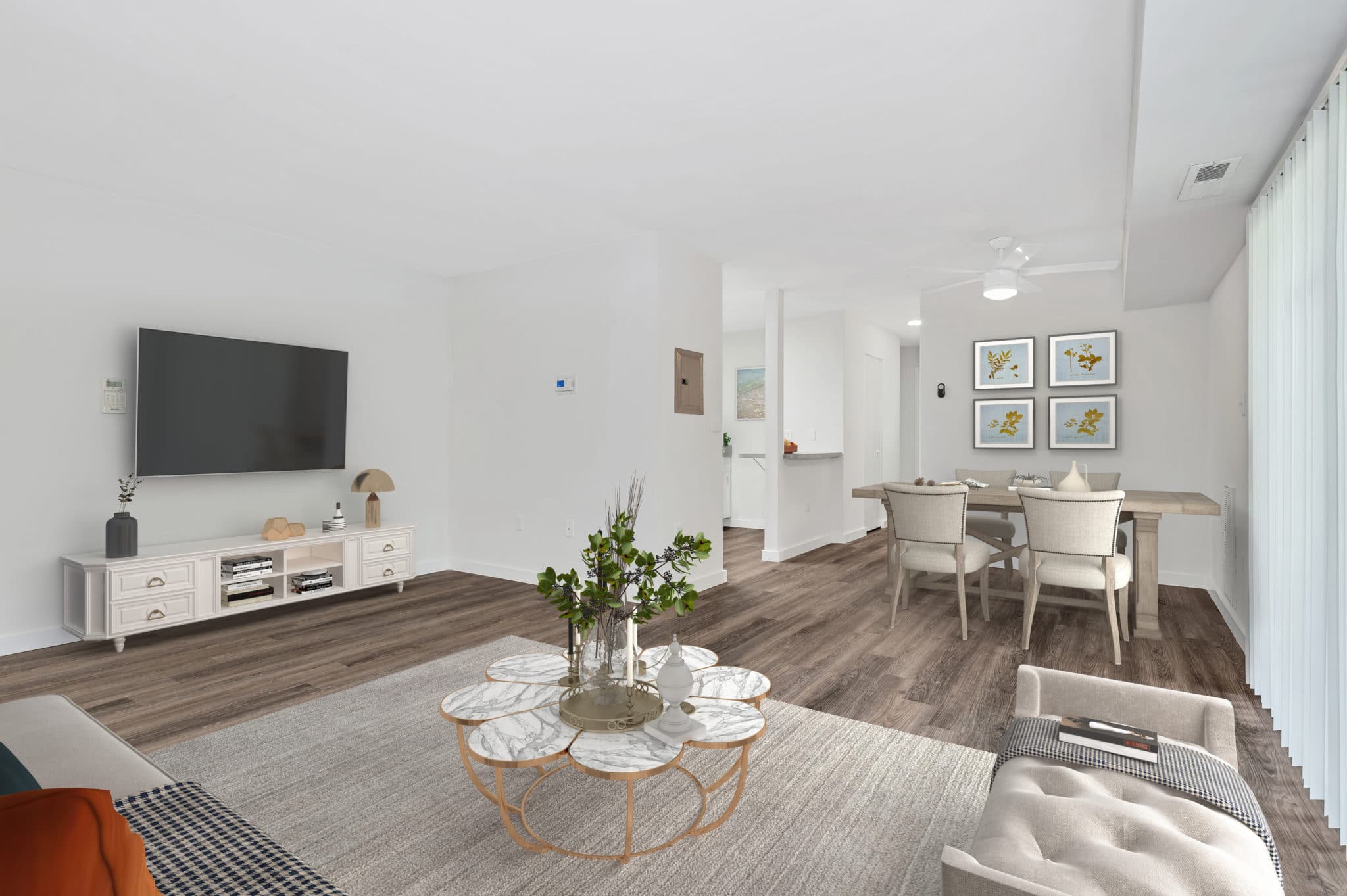 living room and dining area | Spark Oxon Hill Apartments