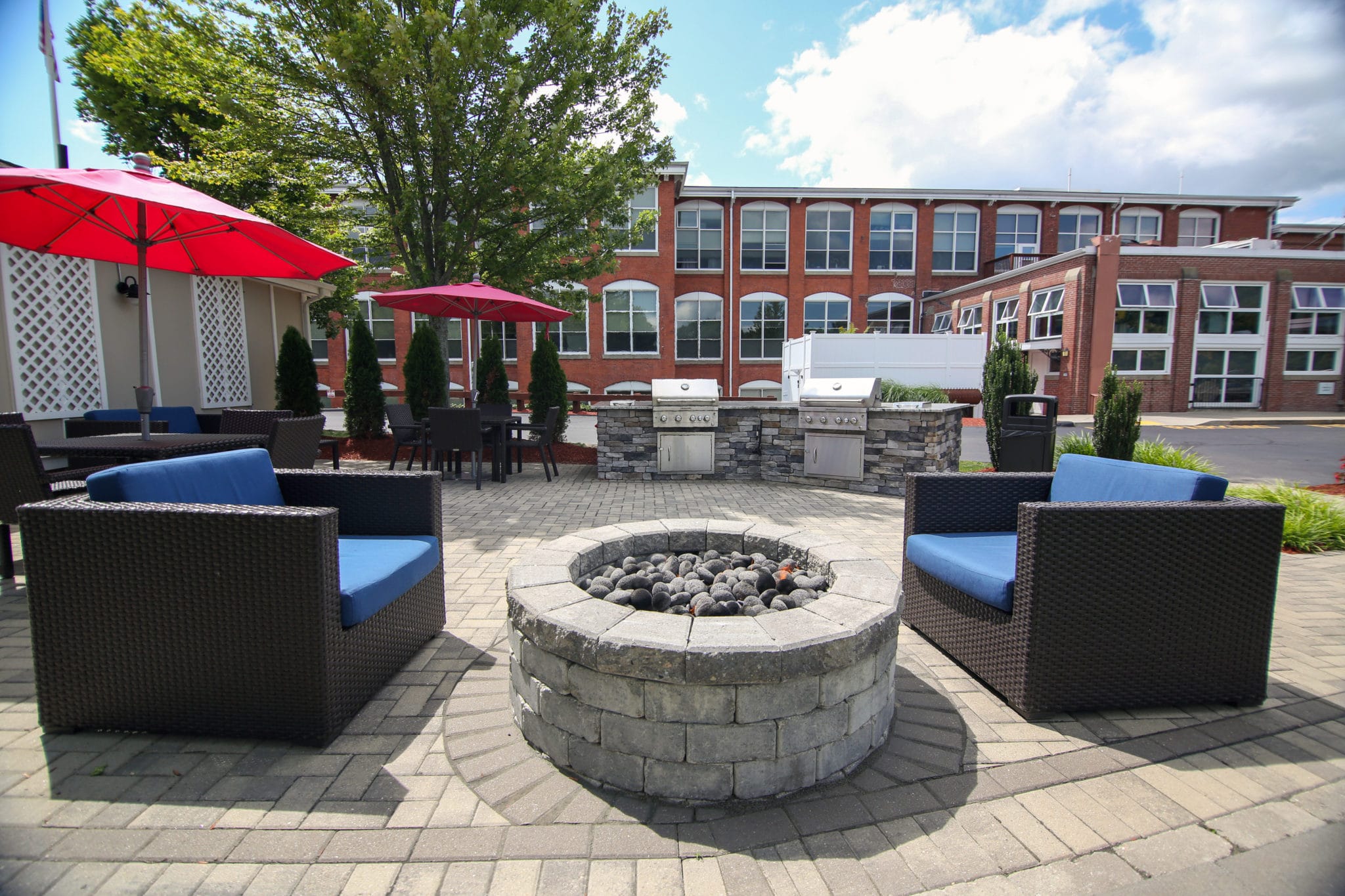 fire pit at spark millbury